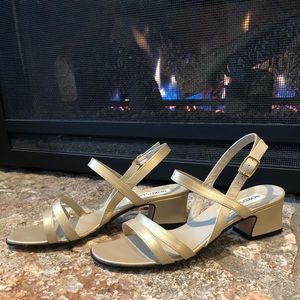 Gold Ankle Strap Dress Sandal